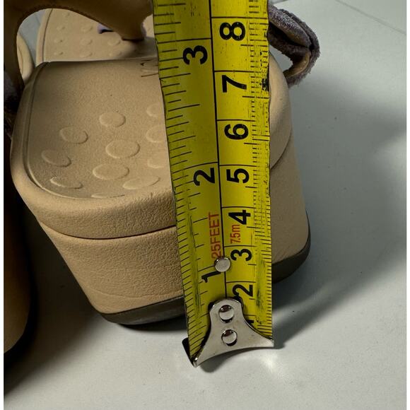 Vionic Anitra Women’s Platform Wedge Thong Sandals Lavender Suede Size 10 Wide - Picture 5 of 8